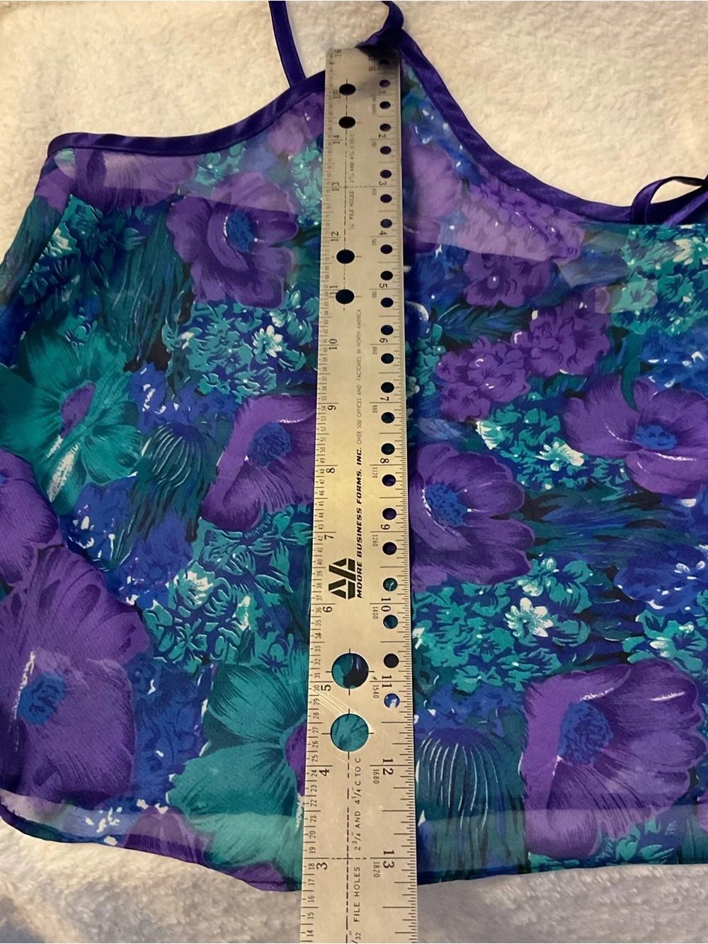 Vintage LA Intimates Floral Sheer Cami Tank Top - Picture 6 of 8